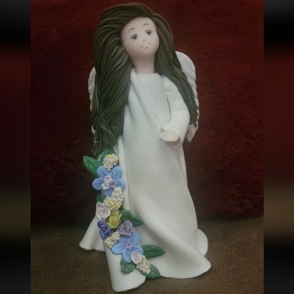Vtg 3 Angels of Friendship Collection Textured Detailed Hand-painted Figurines - Picture 8 of 15
